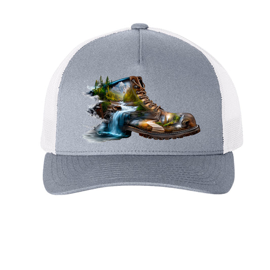 Heather/ White - FRONT