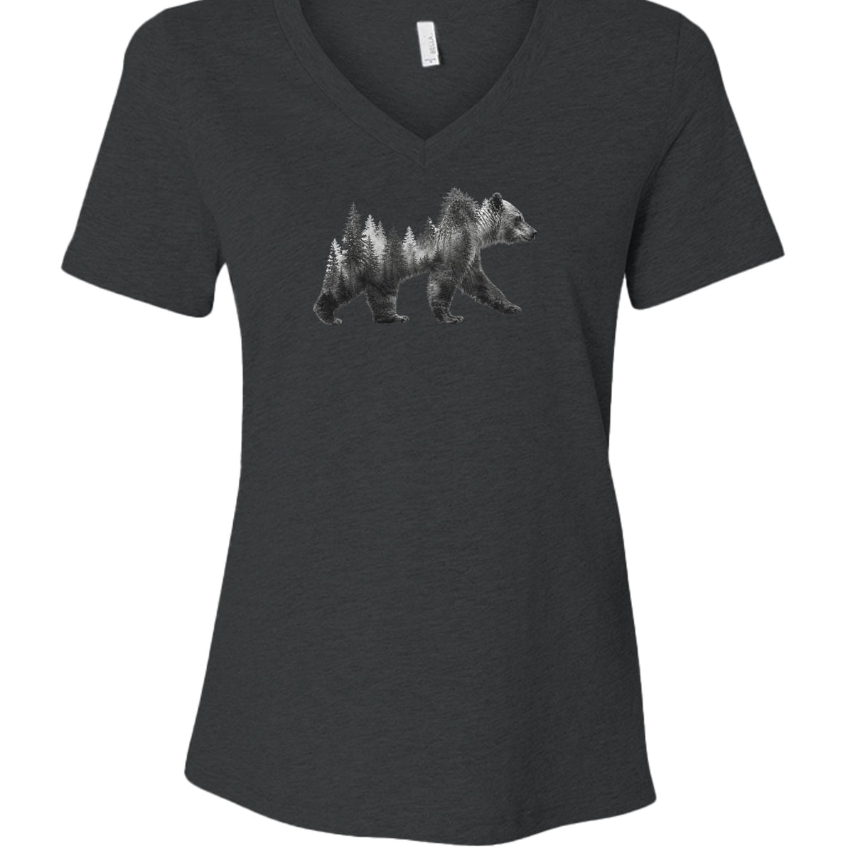 Dark Grey Heather - 6405CVC - FRONT