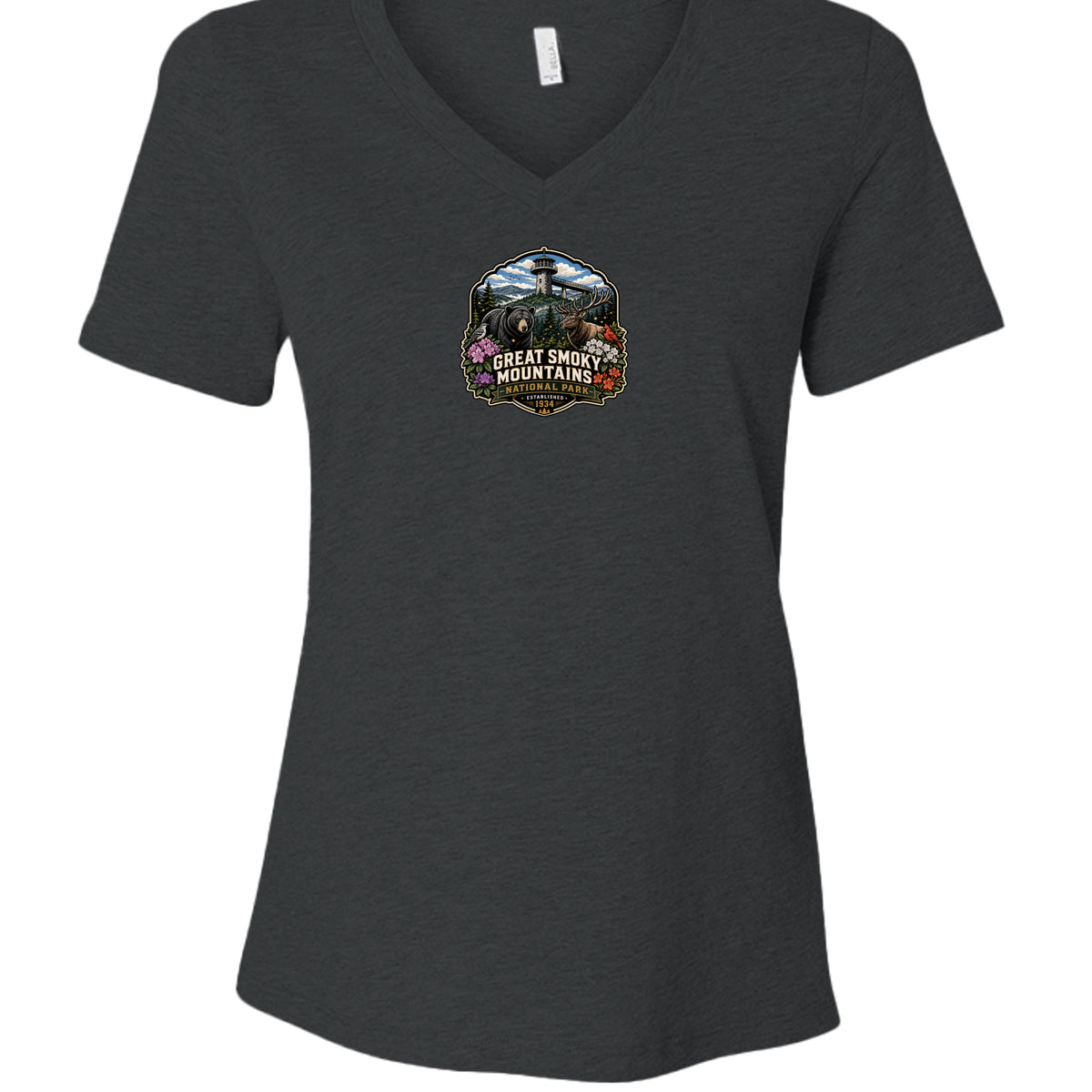 Dark Grey Heather - 6405CVC - FRONT