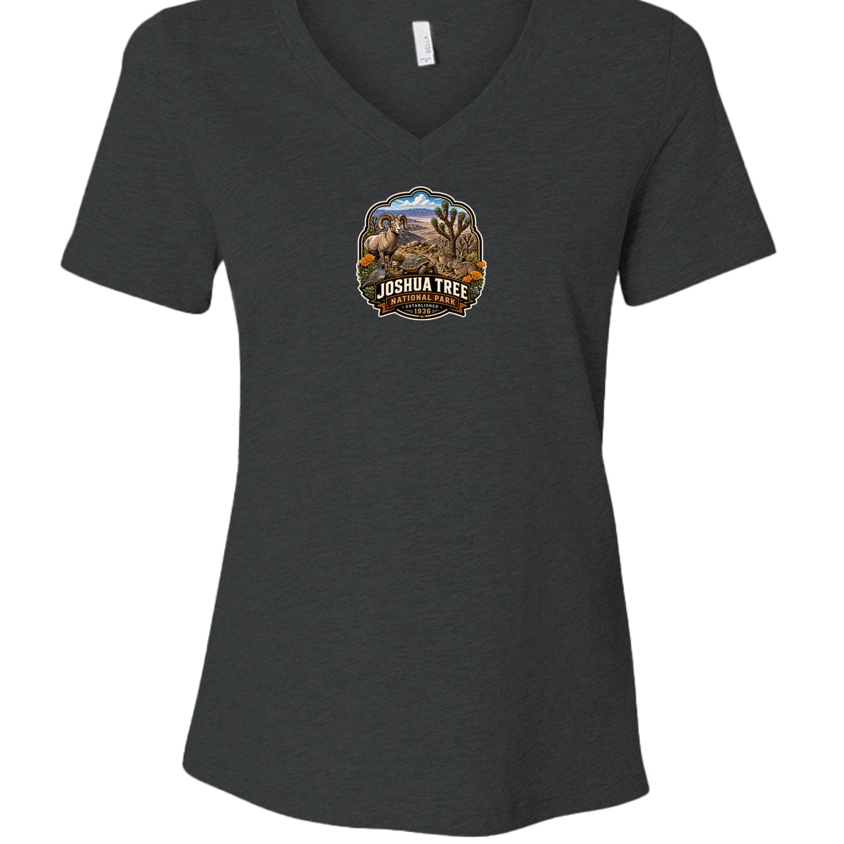 Dark Grey Heather - 6405CVC - FRONT