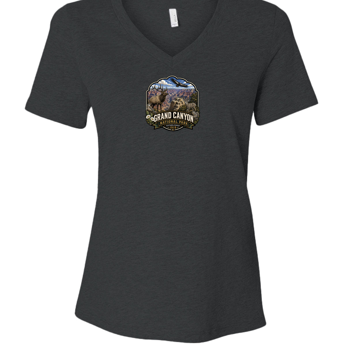 Dark Grey Heather - 6405CVC - FRONT