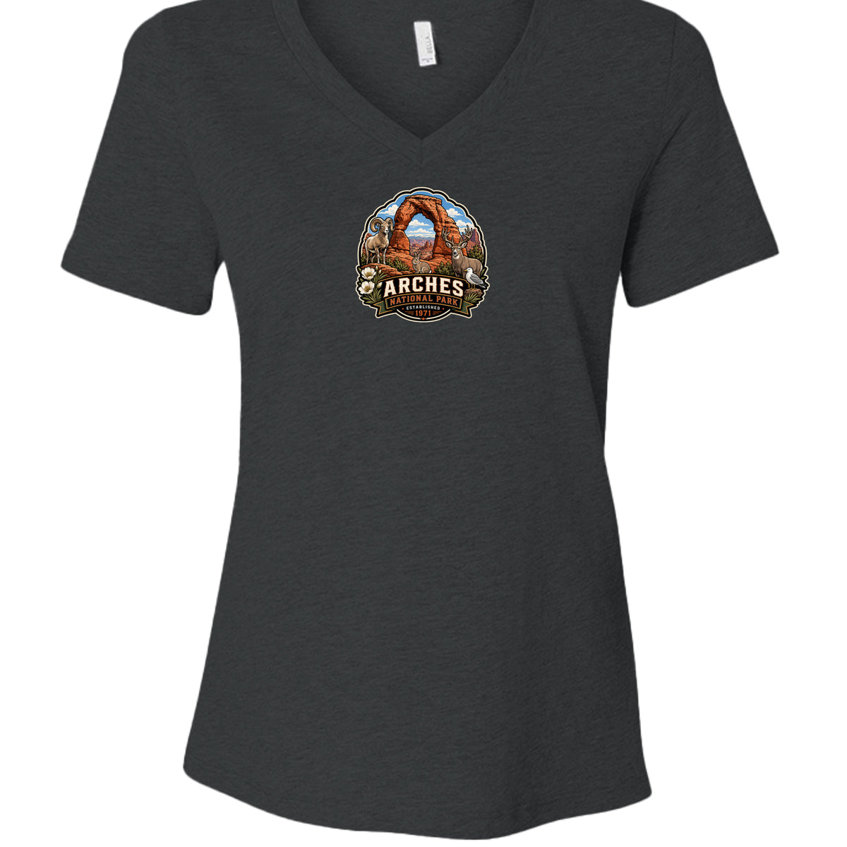 Dark Grey Heather - 6405CVC - FRONT