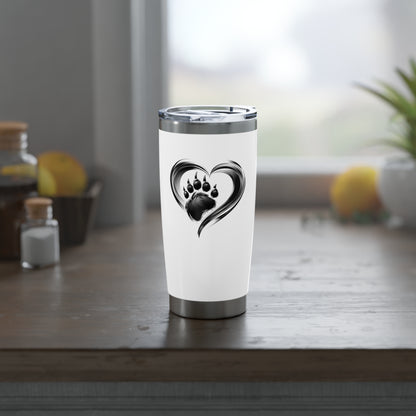 Grizzly Heart Paw B&W