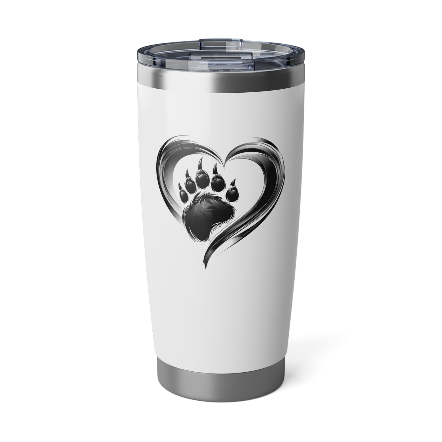 Grizzly Heart Paw B&W