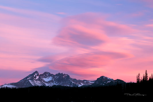 Broken Top At Dusk