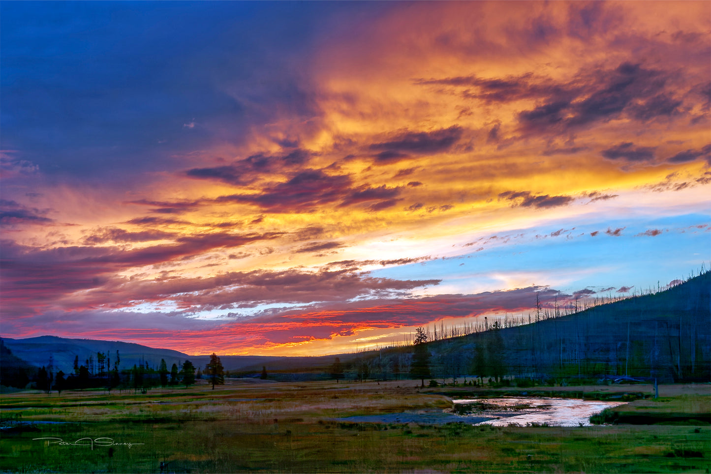 First Light of Yellowstone