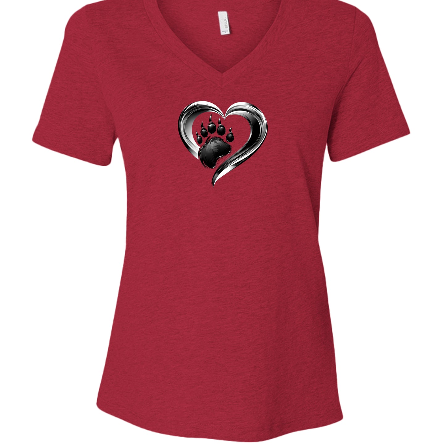 Heather Red - 6405CVC - FRONT