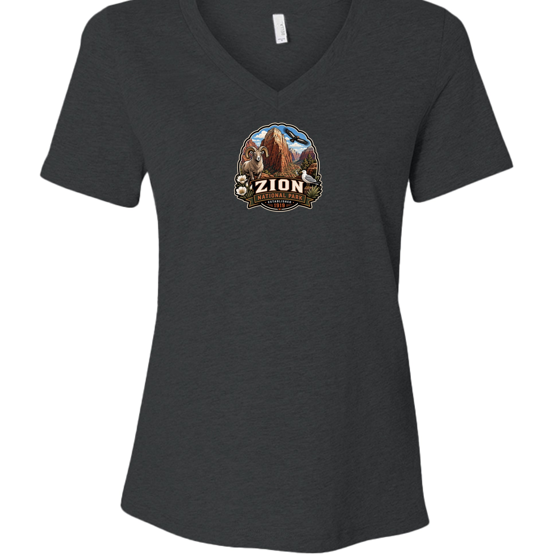 Dark Grey Heather - 6405CVC - FRONT