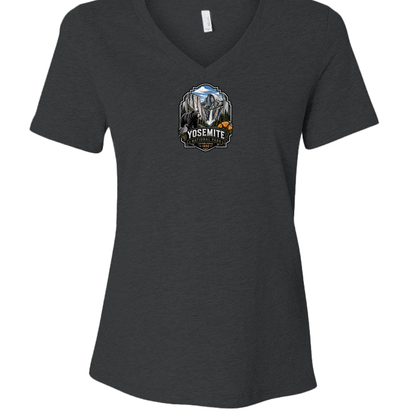 Dark Grey Heather - 6405CVC - FRONT