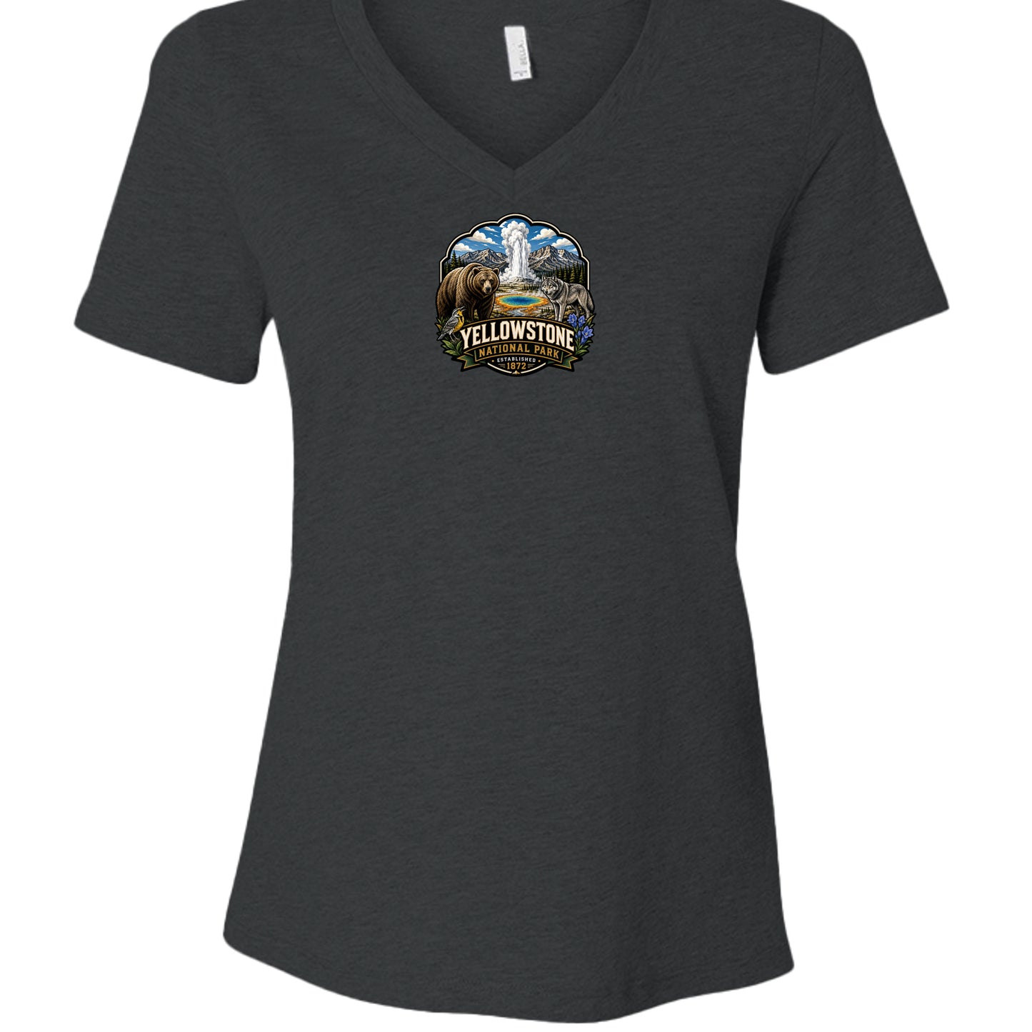 Dark Grey Heather - 6405CVC - FRONT