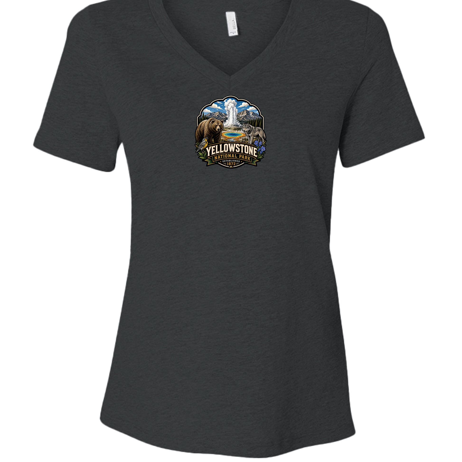 Dark Grey Heather - 6405CVC - FRONT