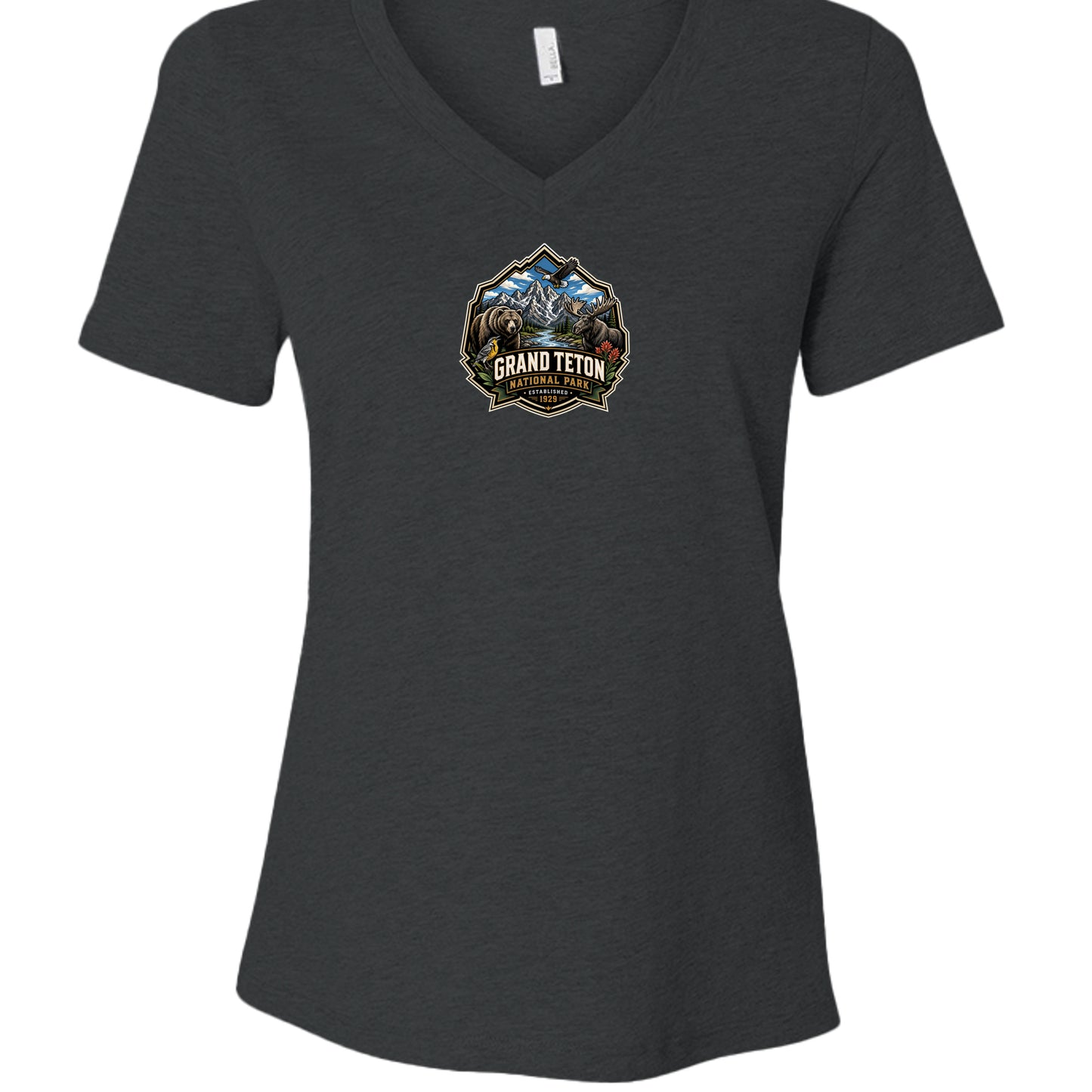 Dark Grey Heather - 6405CVC - FRONT