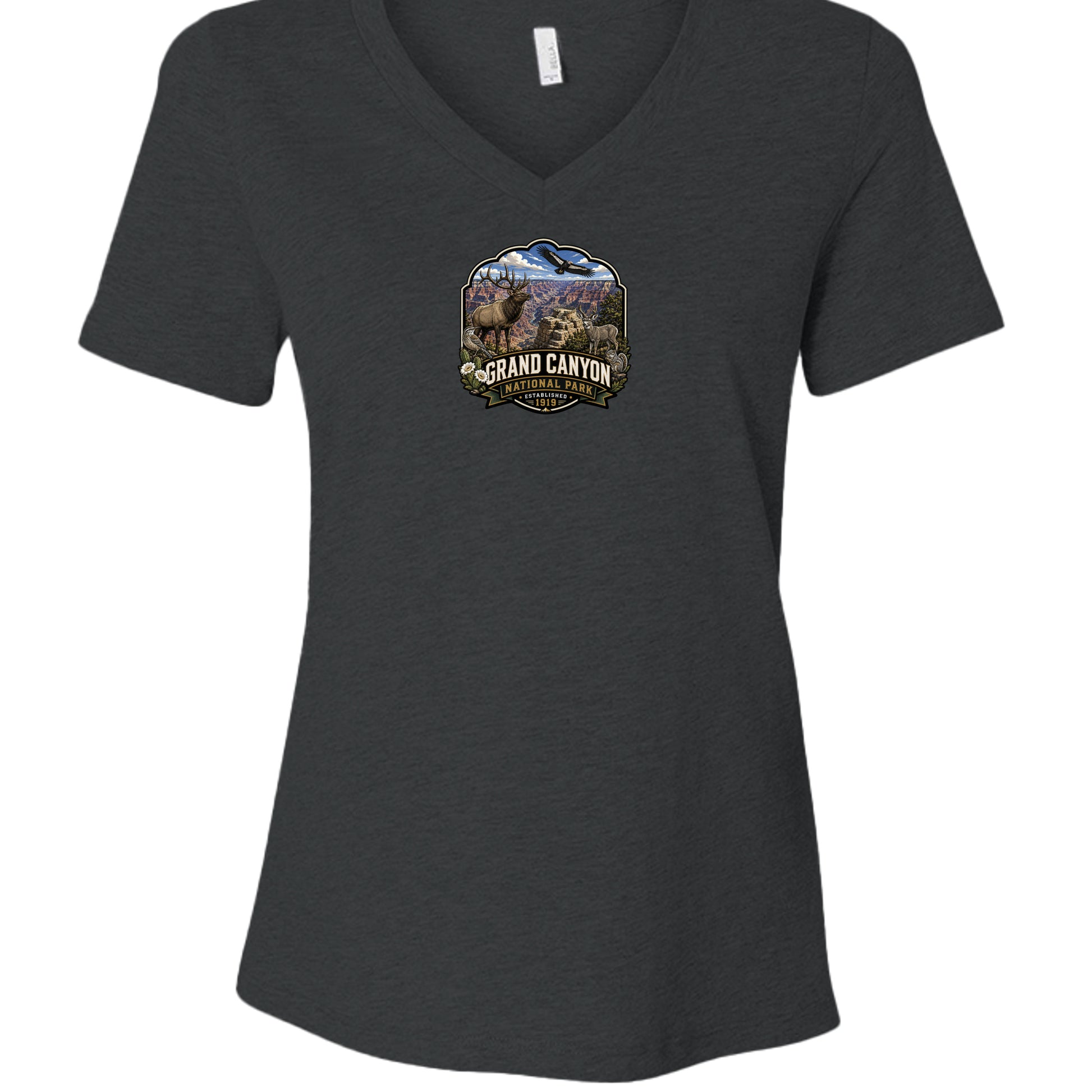 Dark Grey Heather - 6405CVC - FRONT