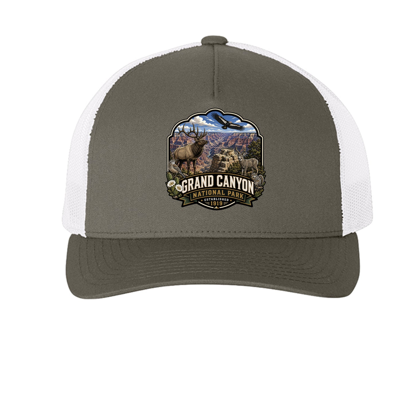 Charcoal/ White - 6506 - FRONT