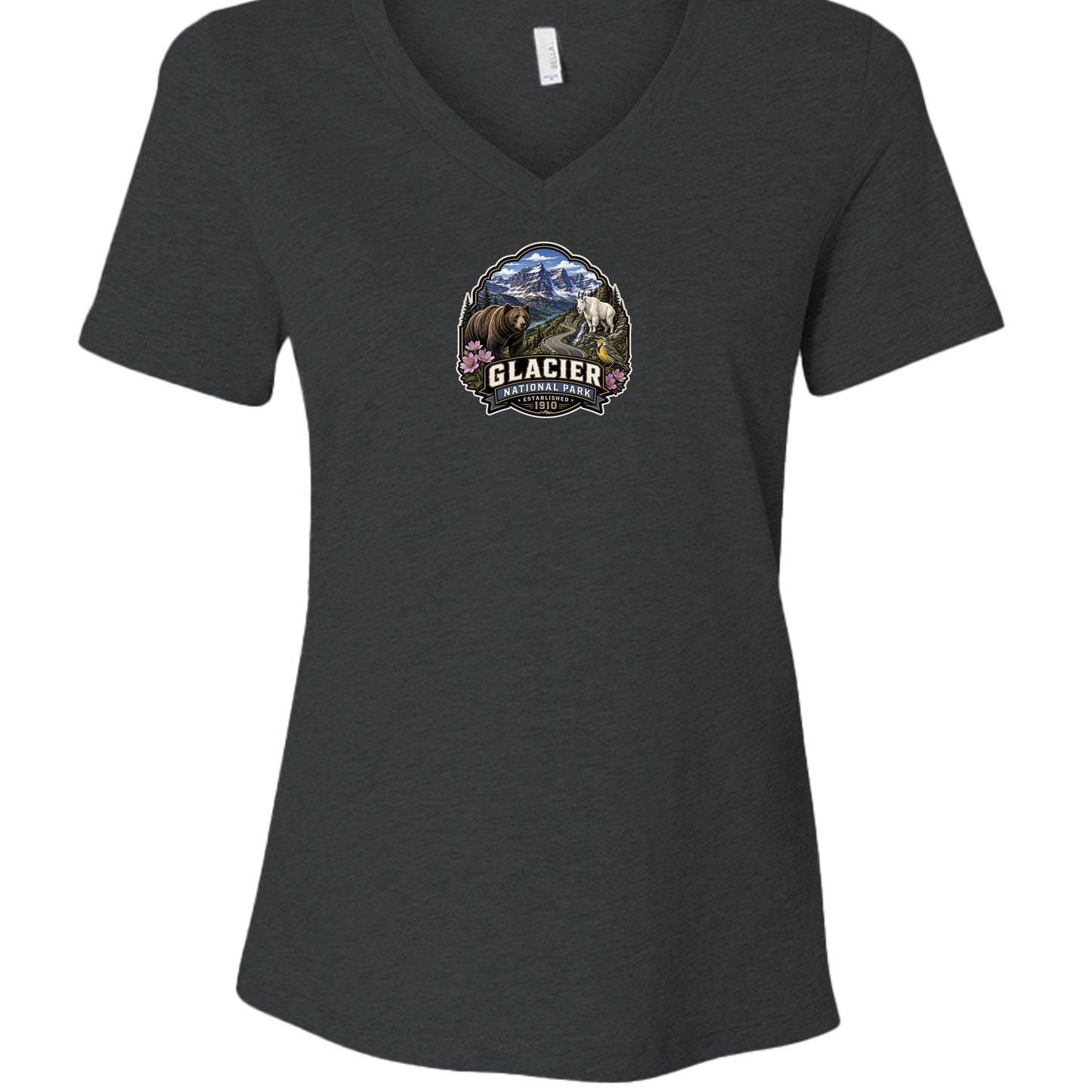 Dark Grey Heather - 6405CVC - FRONT