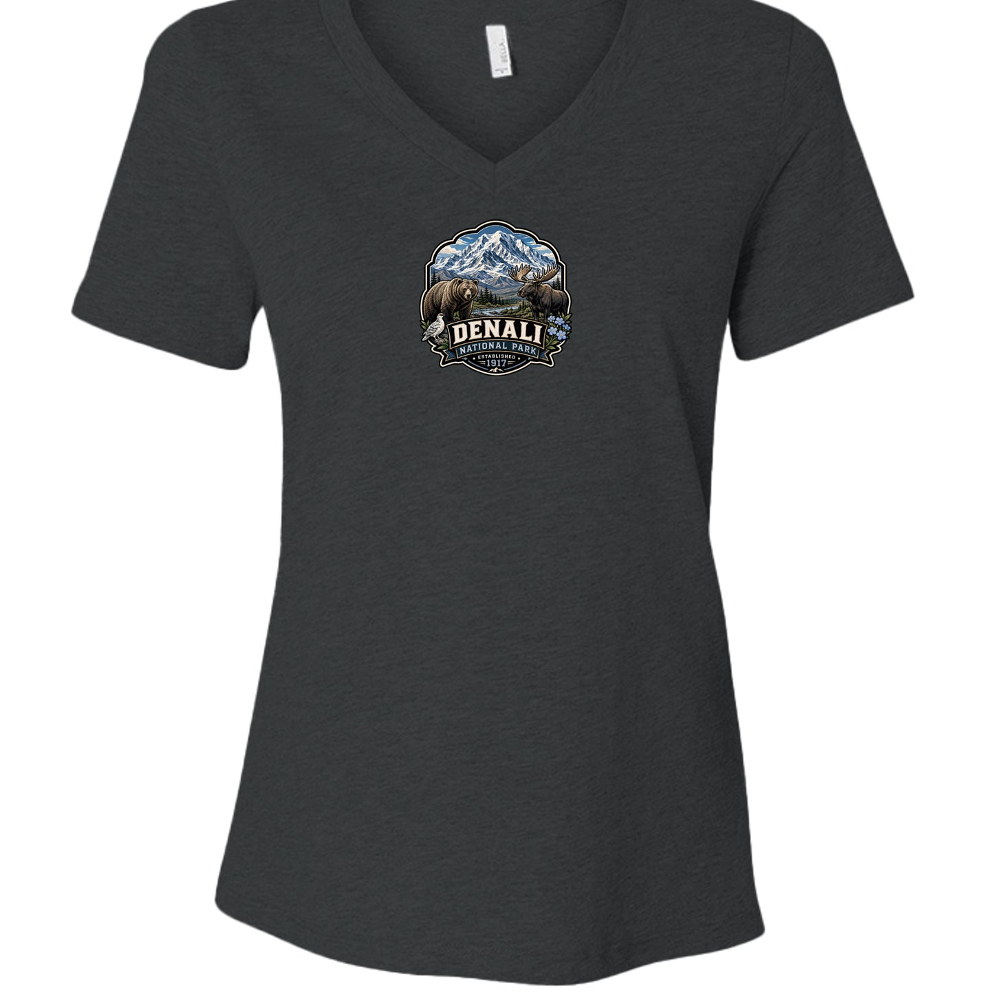 Dark Grey Heather - 6405CVC - FRONT