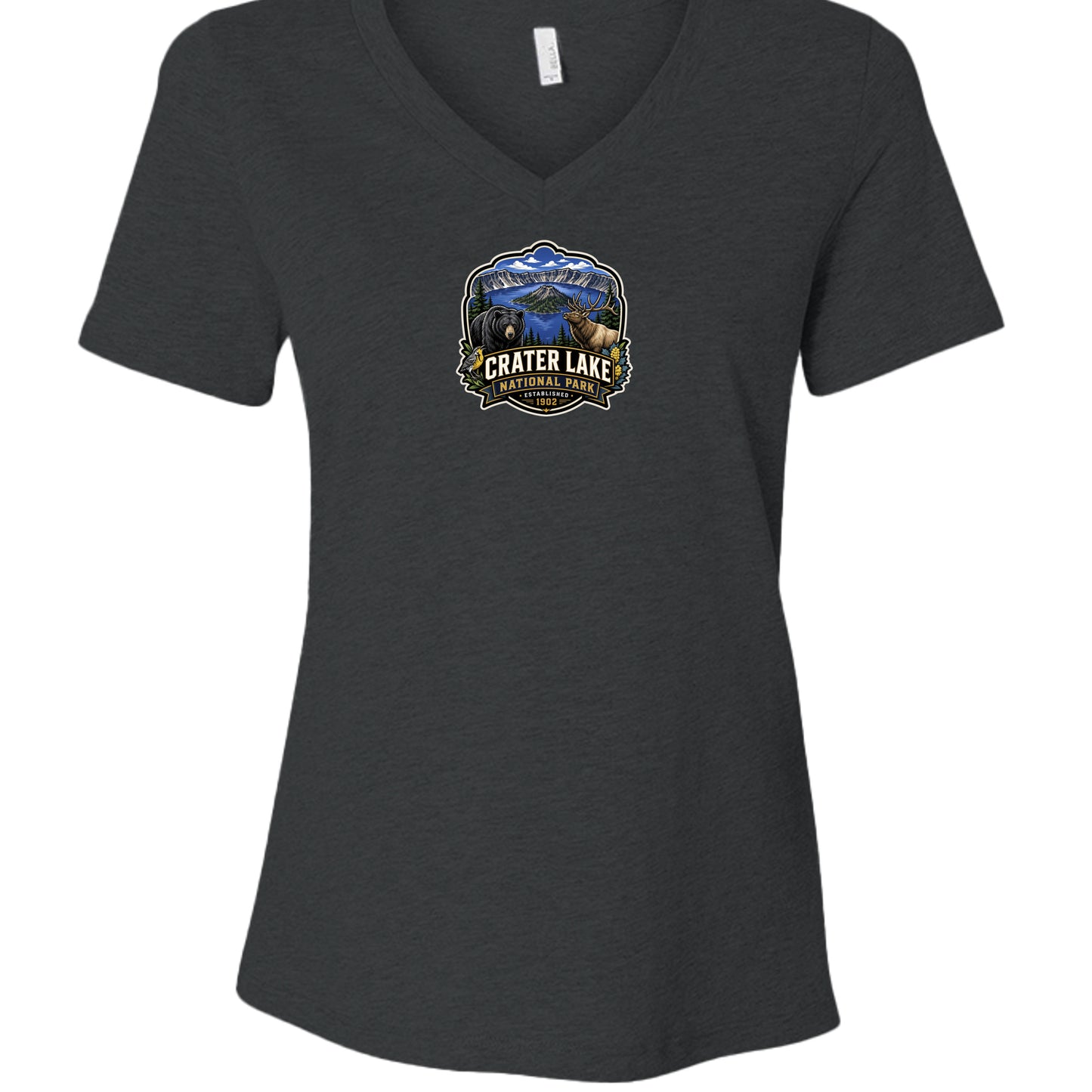 Dark Grey Heather - 6405CVC - FRONT