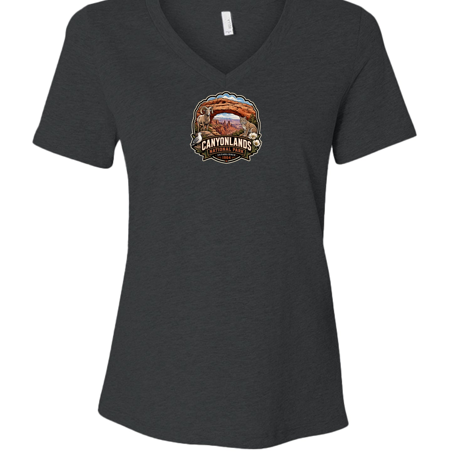 Dark Grey Heather - 6405CVC - FRONT