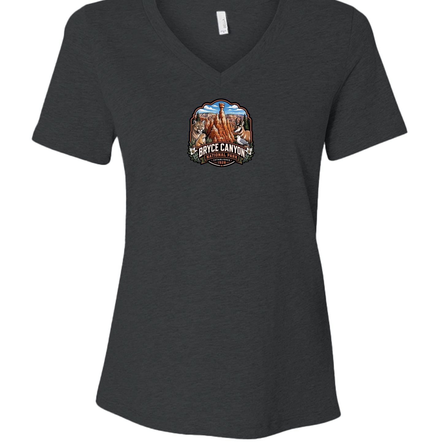 Dark Grey Heather - 6405CVC - FRONT