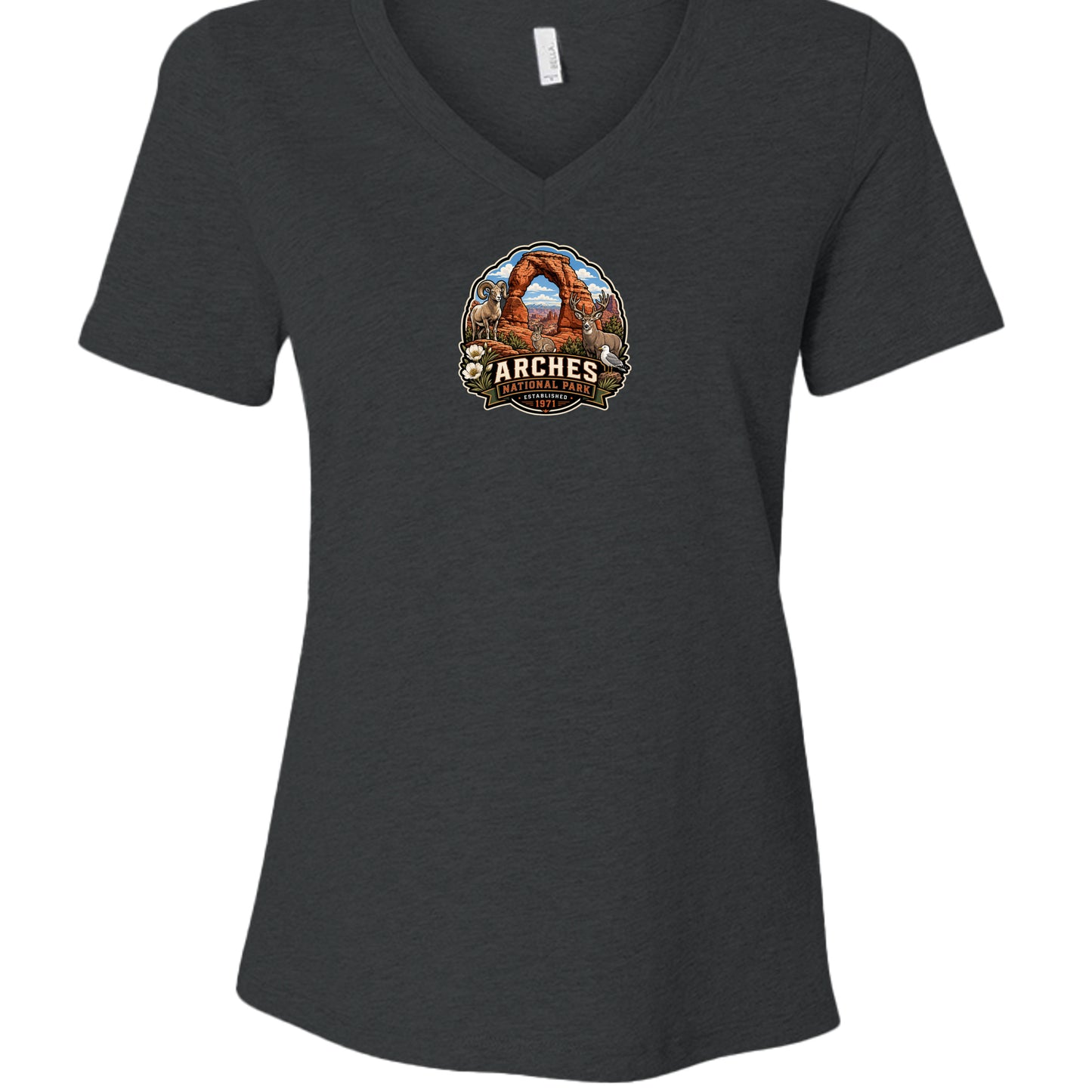Dark Grey Heather - 6405CVC - FRONT
