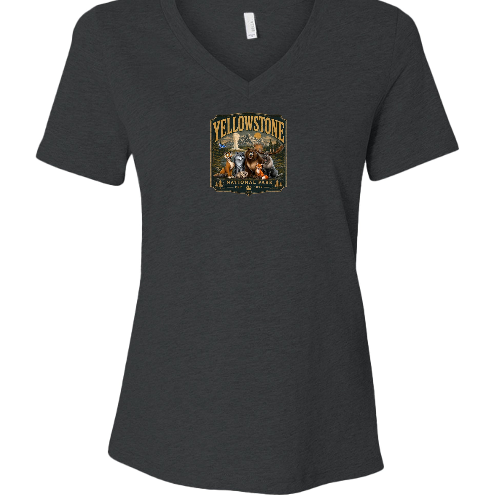 Dark Grey Heather - 6405CVC - FRONT